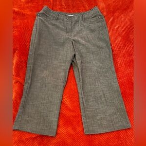 Dressbarn Casual Capri Pants Size 10 Brown Classy‎ Detailed Pants
